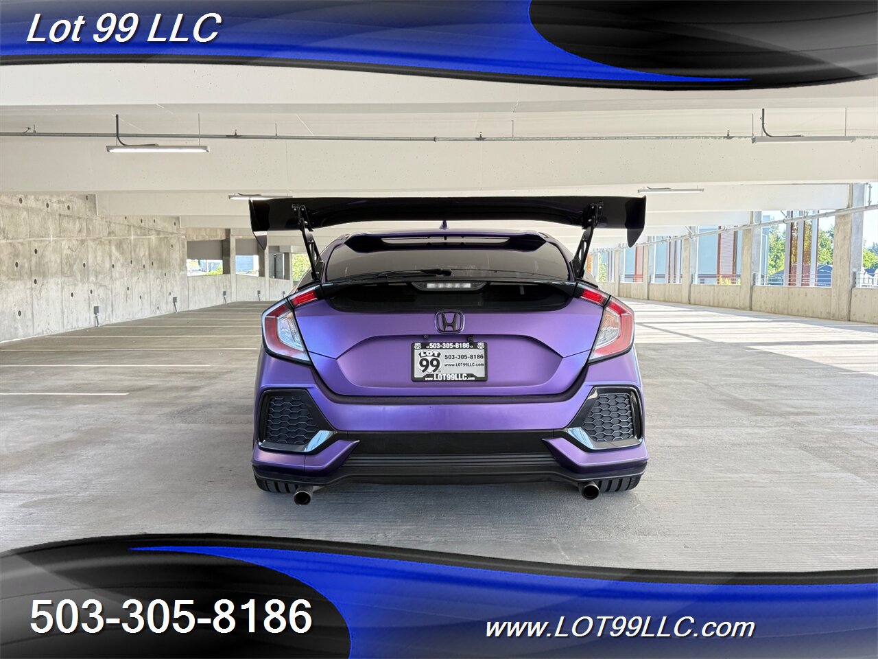 2019 Honda Civic EX 57k Clean Purple Wrap Carbon Seat & Wing   - Photo 7 - Milwaukie, OR 97267