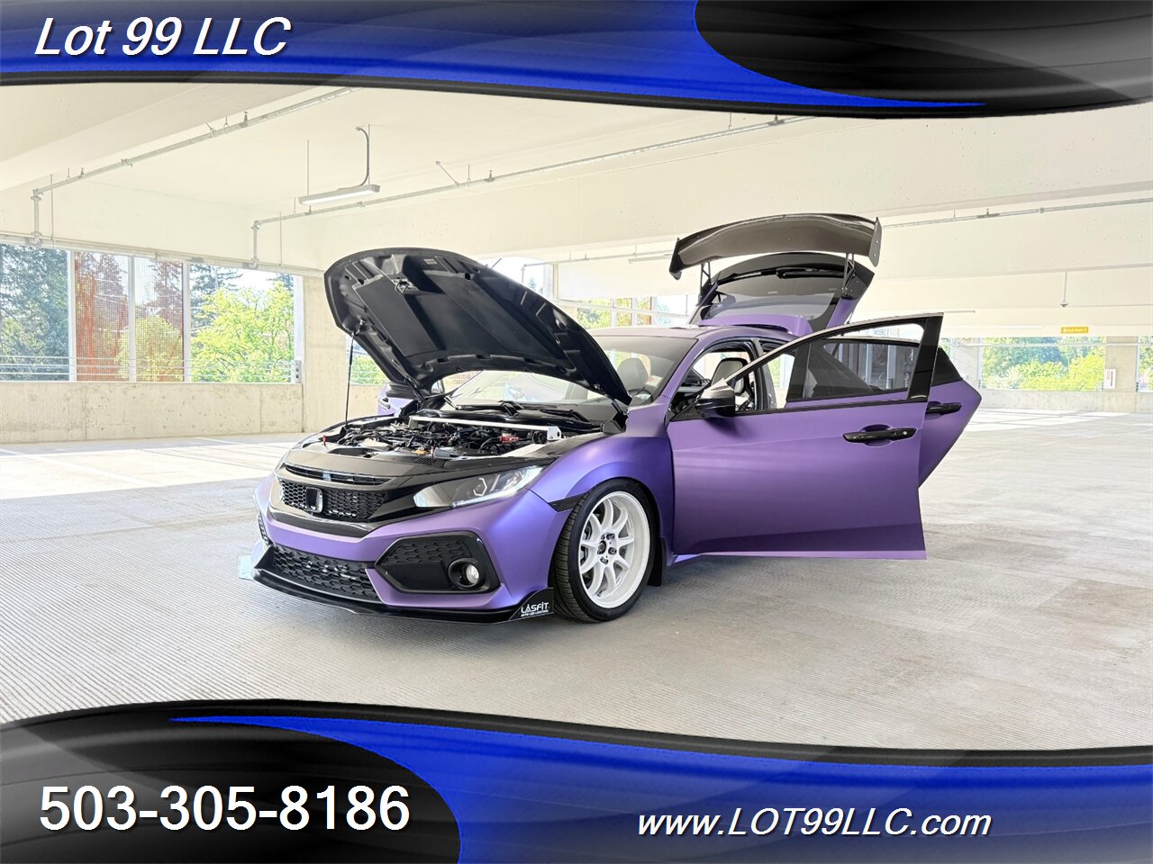 2019 Honda Civic EX 57k Clean Purple Wrap Carbon Seat & Wing   - Photo 25 - Milwaukie, OR 97267