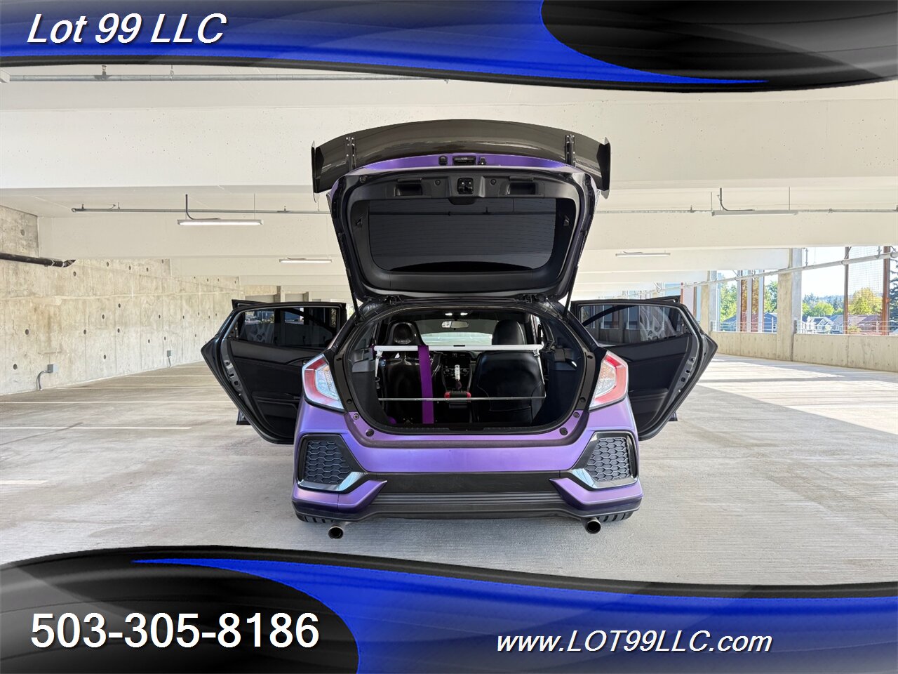 2019 Honda Civic EX 57k Clean Purple Wrap Carbon Seat & Wing   - Photo 29 - Milwaukie, OR 97267