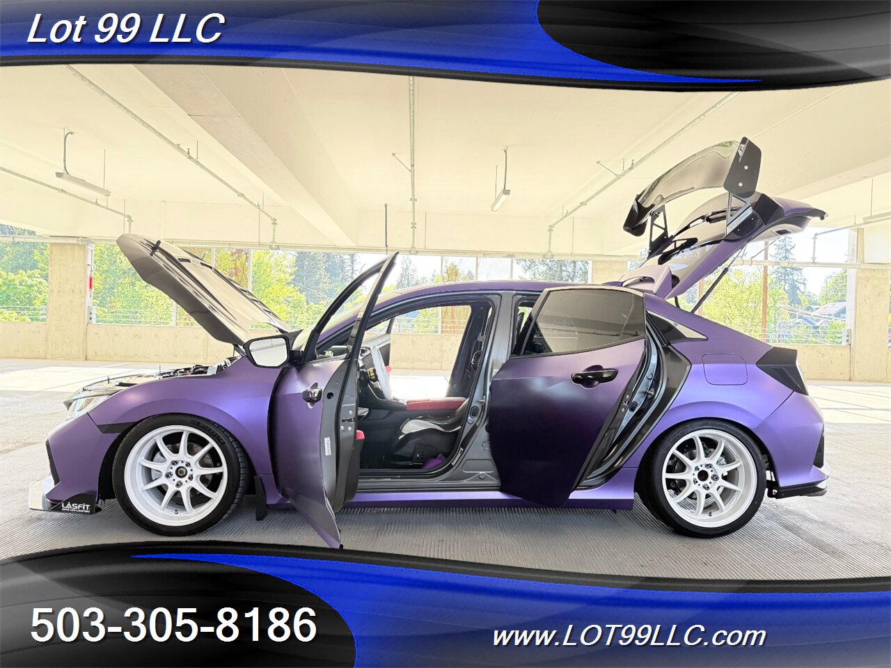2019 Honda Civic EX 57k Clean Purple Wrap Carbon Seat & Wing   - Photo 17 - Milwaukie, OR 97267