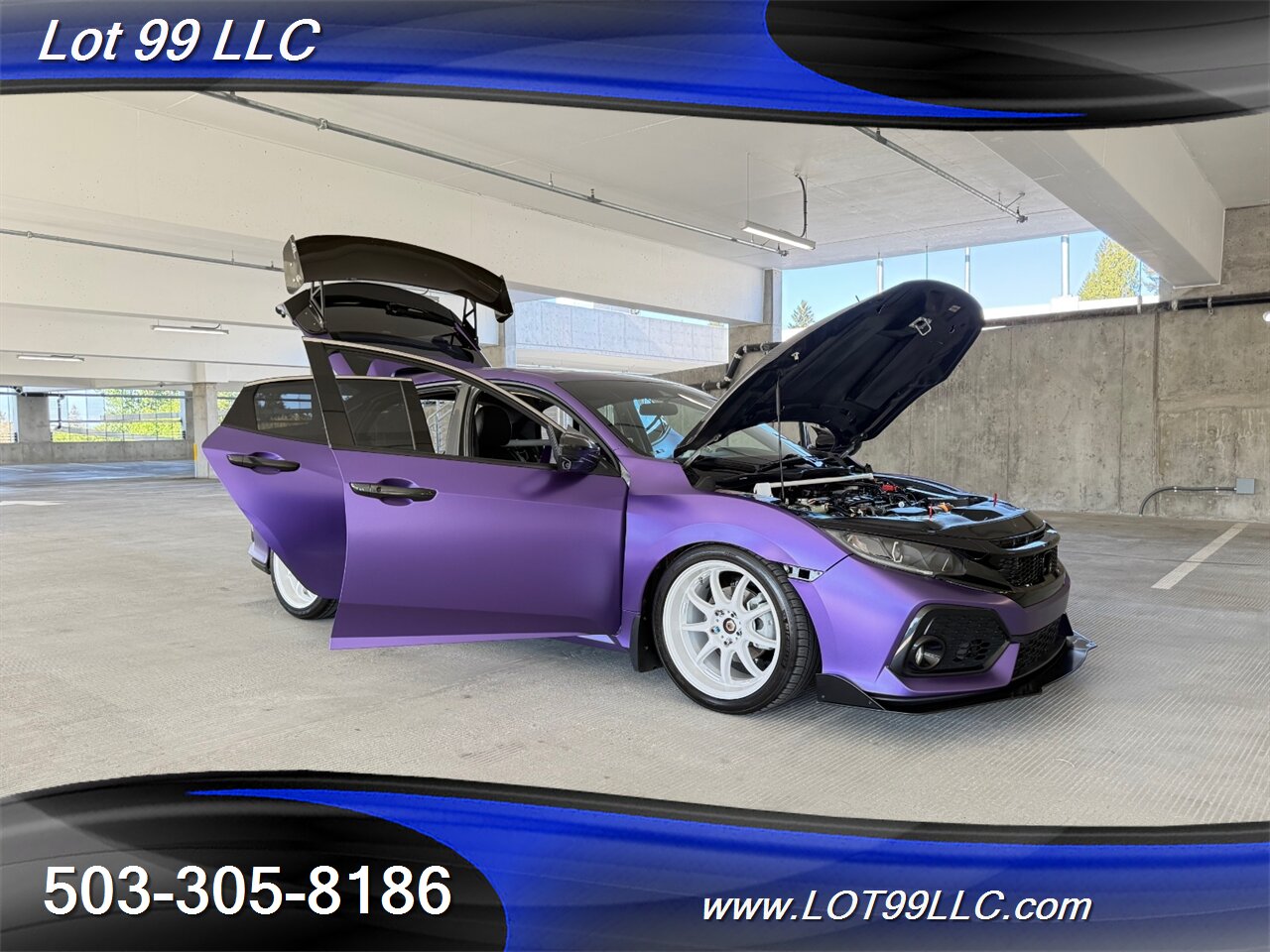 2019 Honda Civic EX 57k Clean Purple Wrap Carbon Seat & Wing   - Photo 27 - Milwaukie, OR 97267
