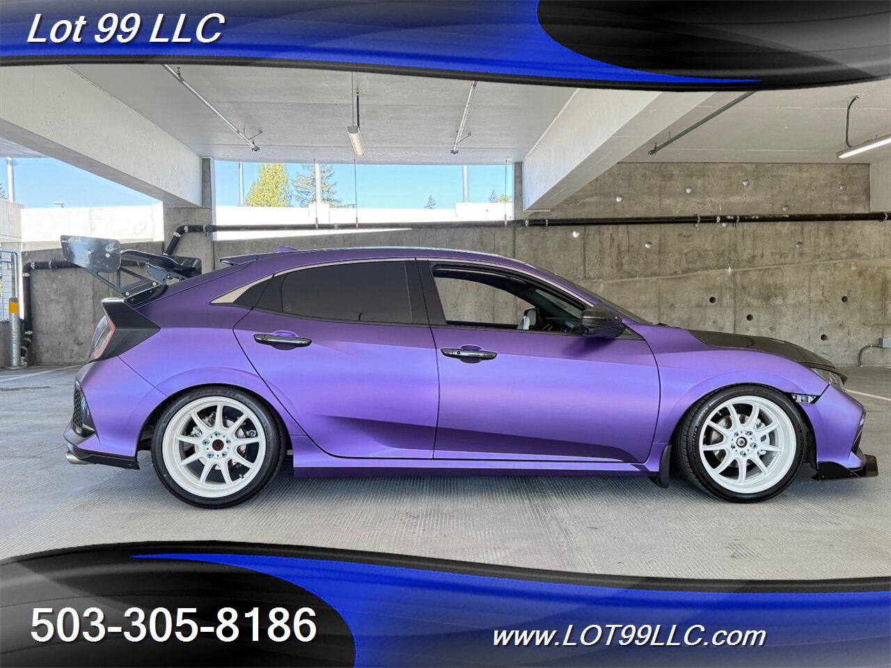 2019 Honda Civic EX 57k Clean Purple Wrap Carbon Seat & Wing   - Photo 5 - Milwaukie, OR 97267