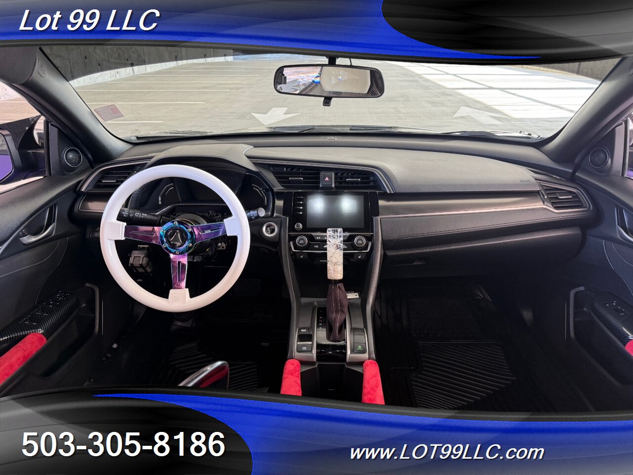 2019 Honda Civic EX 57k Clean Purple Wrap Carbon Seat & Wing   - Photo 10 - Milwaukie, OR 97267