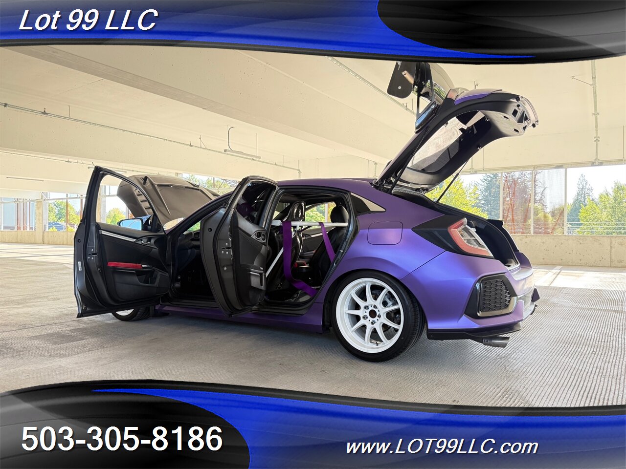 2019 Honda Civic EX 57k Clean Purple Wrap Carbon Seat & Wing   - Photo 31 - Milwaukie, OR 97267