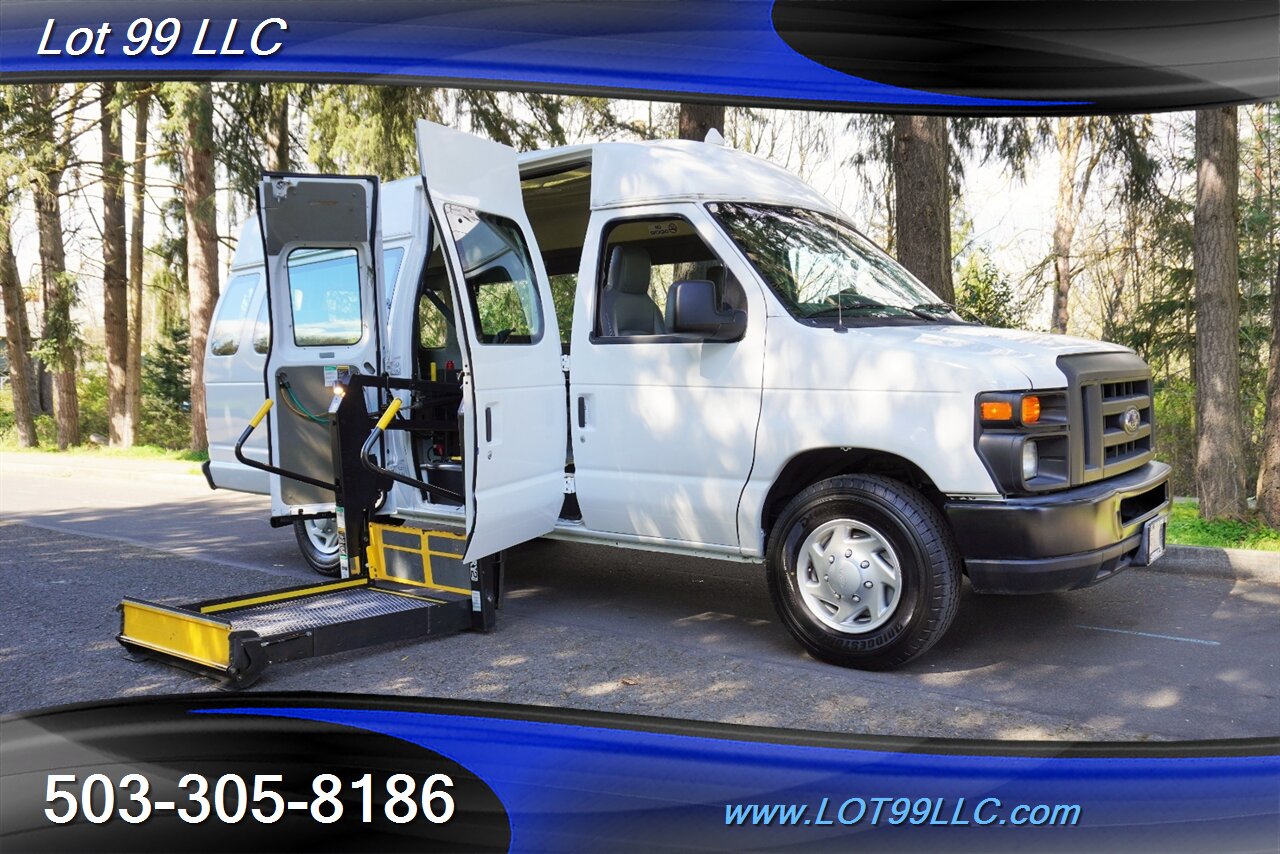 2009 Ford E-Series Van E-350 SD Hight Roof ADA Wheels Chair Van Power  Ramp Newer Tires - Photo 5 - Milwaukie, OR 97267