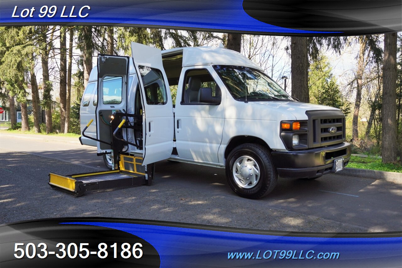 2009 Ford E-Series Van E-350 SD Hight Roof ADA Wheels Chair Van Power  Ramp Newer Tires - Photo 12 - Milwaukie, OR 97267