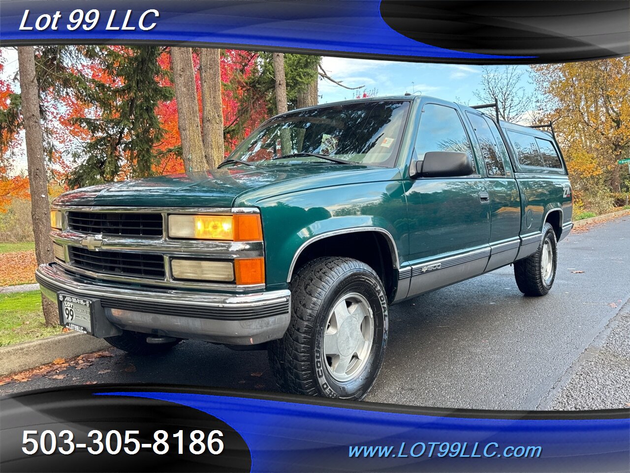 1997 Chevrolet Silverado 1500 4x4 Cheyenne Extended Cab NEW TIRES Canopy   - Photo 3 - Milwaukie, OR 97267