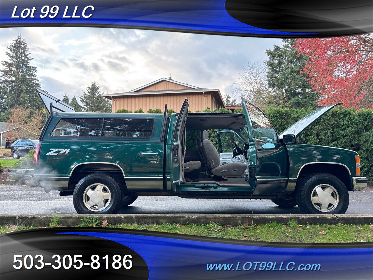 1997 Chevrolet Silverado 1500 4x4 Cheyenne Extended Cab NEW TIRES Canopy   - Photo 21 - Milwaukie, OR 97267