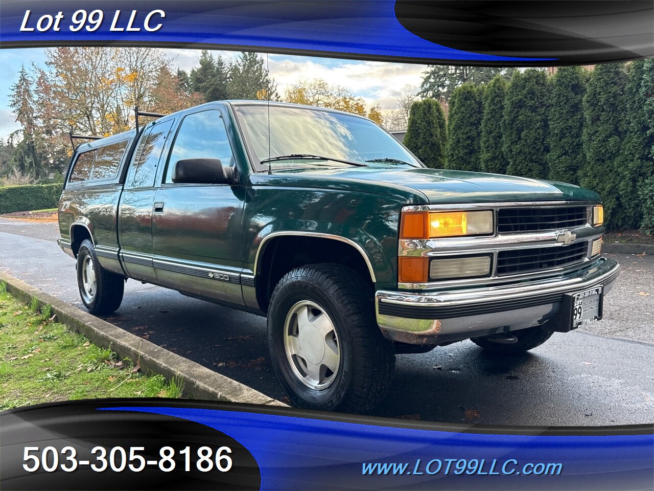 1997 Chevrolet Silverado 1500 4x4 Cheyenne Extended Cab NEW TIRES Canopy   - Photo 6 - Milwaukie, OR 97267