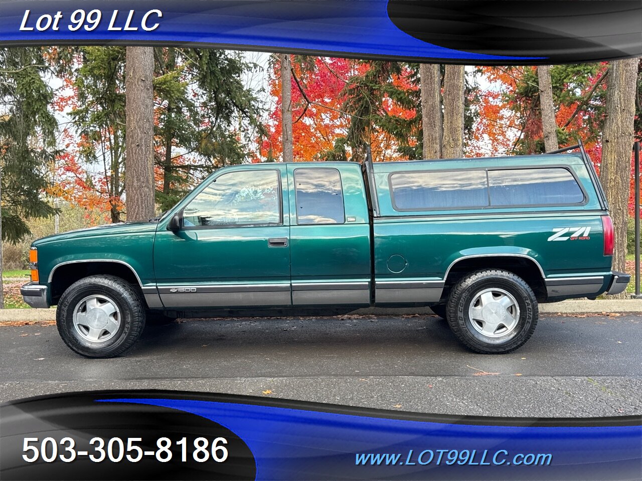 1997 Chevrolet Silverado 1500 4x4 Cheyenne Extended Cab NEW TIRES Canopy   - Photo 1 - Milwaukie, OR 97267