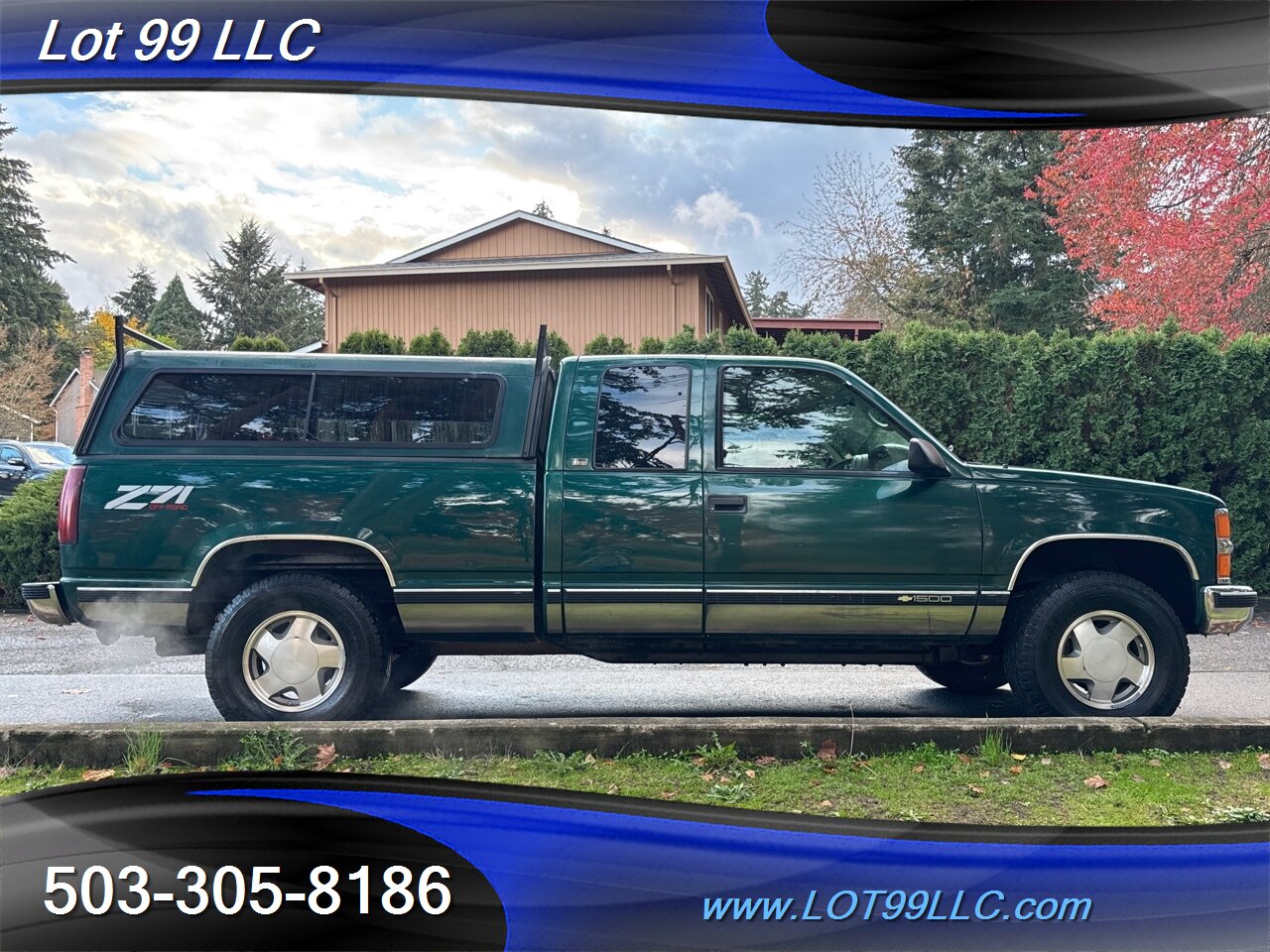 1997 Chevrolet Silverado 1500 4x4 Cheyenne Extended Cab NEW TIRES Canopy   - Photo 7 - Milwaukie, OR 97267