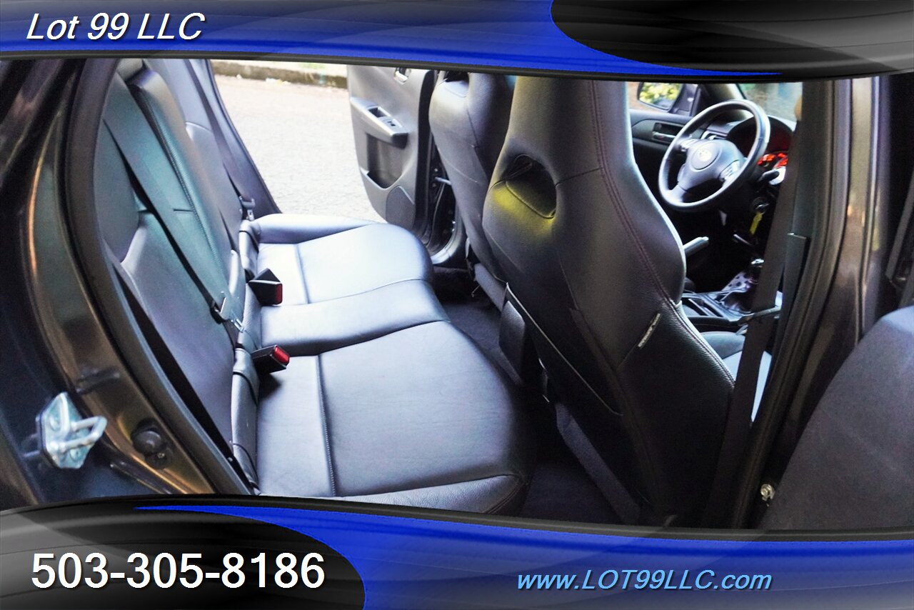 2011 Subaru Impreza WRX Limited 2.5L Manual Heated Leather Moon Roof  ENKEI Wheels Newer Tires Rear Spoiler - Photo 15 - Milwaukie, OR 97267