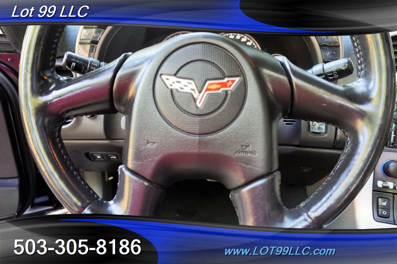 2005 Chevrolet Corvette Coupe V8 LS2 6.0L 6 Speed Manual TAGA TOP Leather Premium Wheels Newer Tires - Photo 21 - Milwaukie, OR 97267