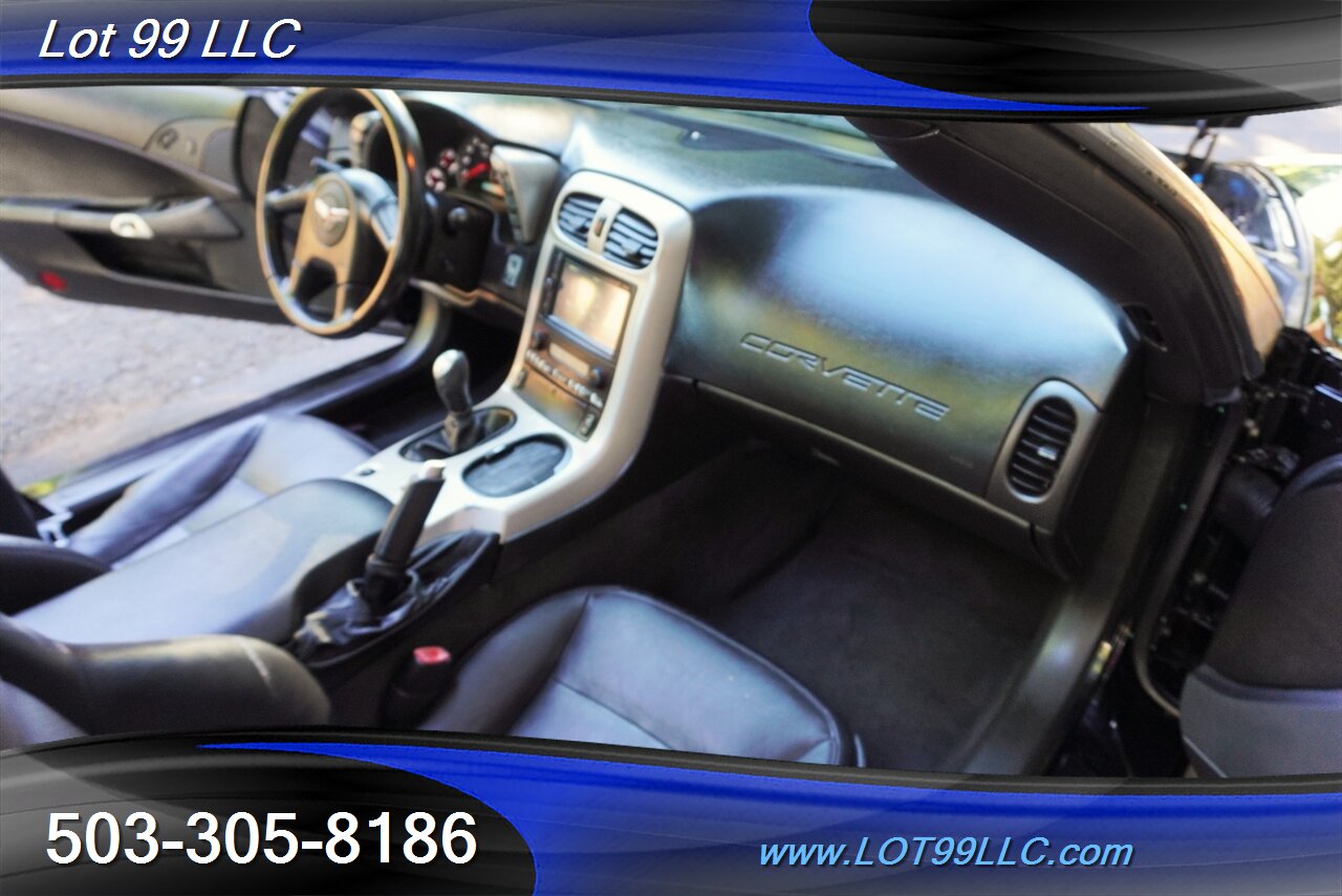 2005 Chevrolet Corvette Coupe V8 LS2 6.0L 6 Speed Manual TAGA TOP Leather Premium Wheels Newer Tires - Photo 24 - Milwaukie, OR 97267