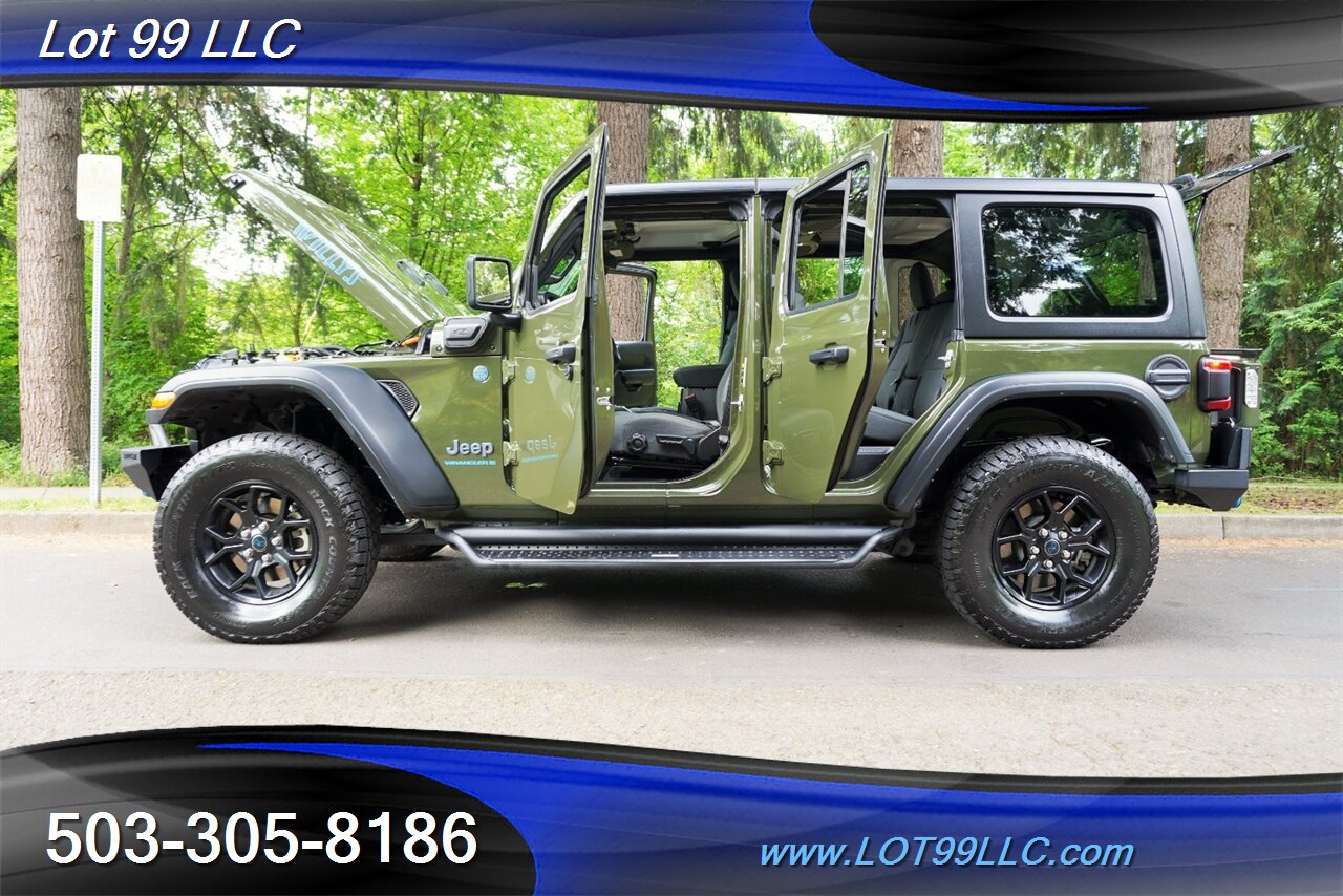 2024 Jeep Wrangler Willys 4xe 4X4 2.0L PLUG IN HYBRID Only 50K Heated  Seats BIG SCREEN Hard Top Bumpers Black Wheels Newer Tires 1 OWNER - Photo 27 - Milwaukie, OR 97267