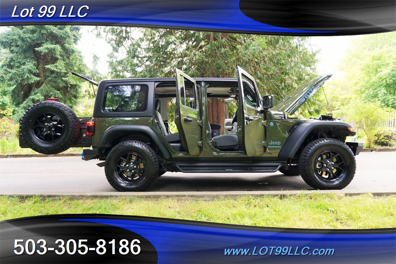 2024 Jeep Wrangler Willys 4xe 4X4 2.0L PLUG IN HYBRID Only 50K Heated  Seats BIG SCREEN Hard Top Bumpers Black Wheels Newer Tires 1 OWNER - Photo 29 - Milwaukie, OR 97267