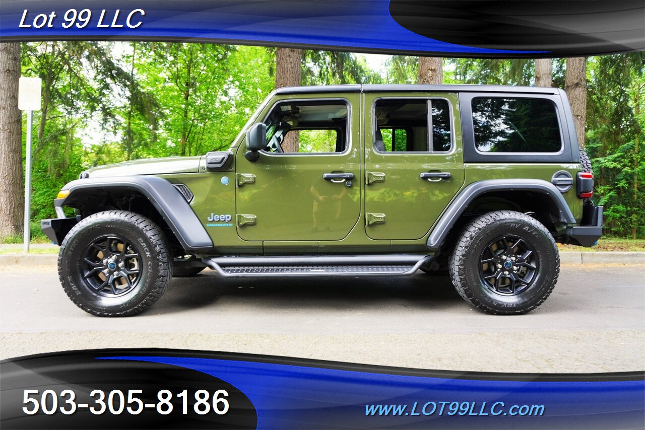 2024 Jeep Wrangler Willys 4xe 4X4 2.0L PLUG IN HYBRID Only 50K Heated  Seats BIG SCREEN Hard Top Bumpers Black Wheels Newer Tires 1 OWNER - Photo 1 - Milwaukie, OR 97267