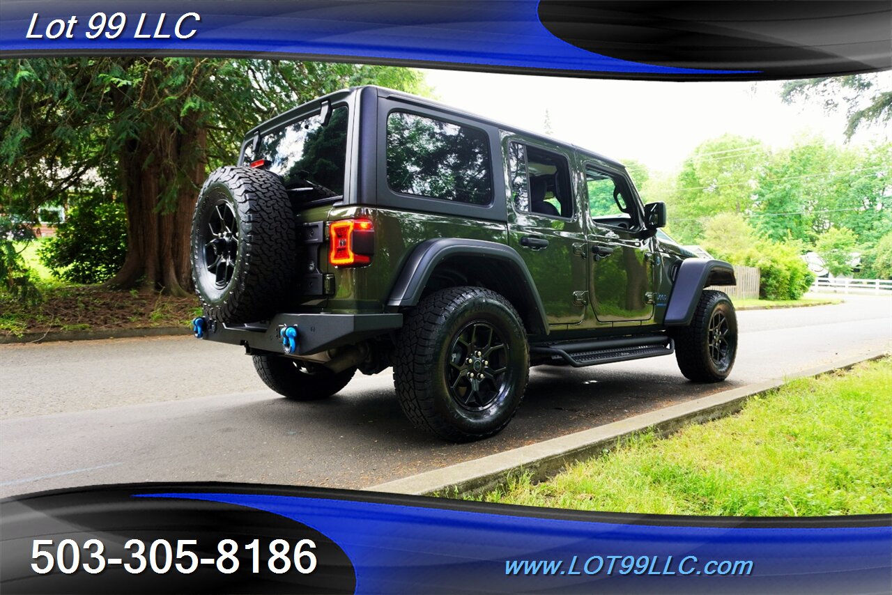 2024 Jeep Wrangler Willys 4xe 4X4 2.0L PLUG IN HYBRID Only 50K Heated  Seats BIG SCREEN Hard Top Bumpers Black Wheels Newer Tires 1 OWNER - Photo 9 - Milwaukie, OR 97267