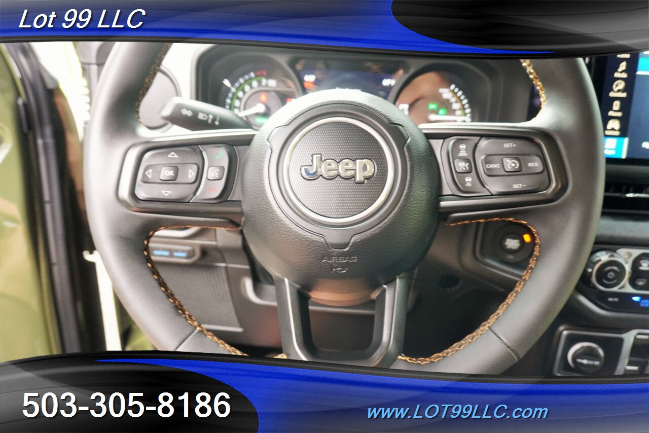 2024 Jeep Wrangler Willys 4xe 4X4 2.0L PLUG IN HYBRID Only 50K Heated  Seats BIG SCREEN Hard Top Bumpers Black Wheels Newer Tires 1 OWNER - Photo 24 - Milwaukie, OR 97267