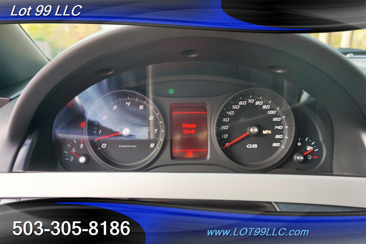 2008 Pontiac G8 GT Sedan V8 6.0L Auto Heated Leather Moon Roof   - Photo 19 - Milwaukie, OR 97267