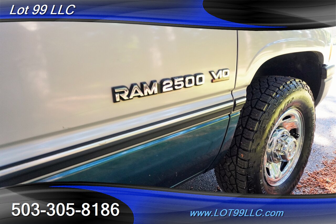 1995 Dodge Ram 2500 Sport V10 6.8L Auto Only 54K Actual Miles Matching Color Canopy Chrome Wheels Like NEW TIRES - Photo 29 - Milwaukie, OR 97267