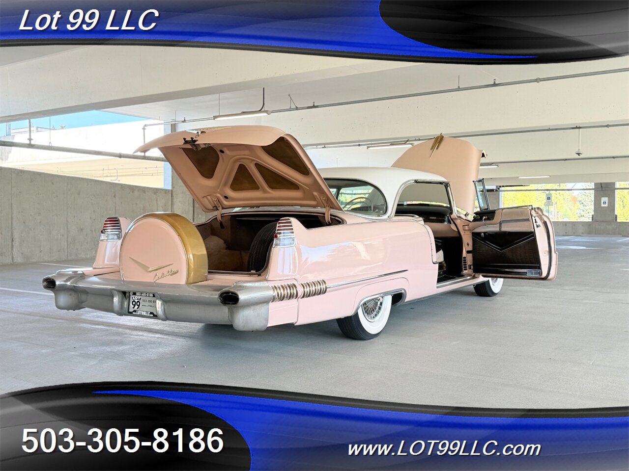 1956 Cadillac Coupe DeVille Factory Power Windows-Seat-Steering Factory Tissue Holder Continental Kit - Photo 28 - Milwaukie, OR 97267