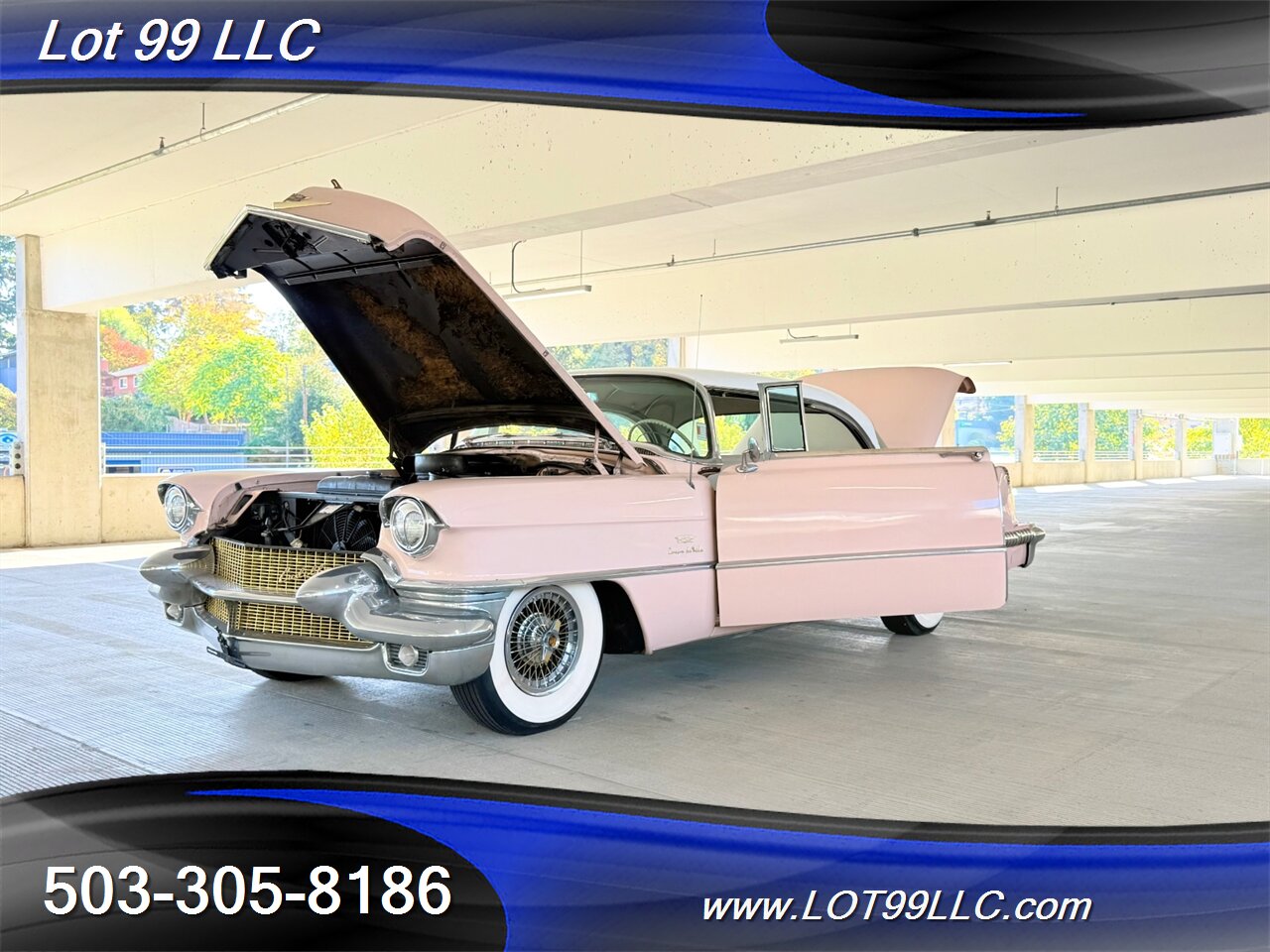 1956 Cadillac Coupe DeVille Factory Power Windows-Seat-Steering Factory Tissue Holder Continental Kit - Photo 25 - Milwaukie, OR 97267