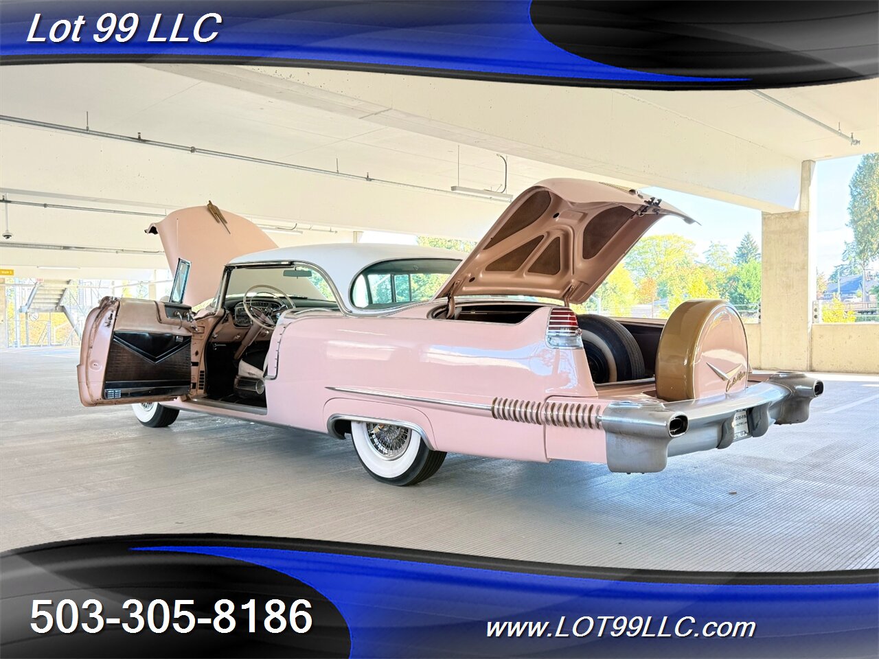 1956 Cadillac Coupe DeVille Factory Power Windows-Seat-Steering Factory Tissue Holder Continental Kit - Photo 30 - Milwaukie, OR 97267