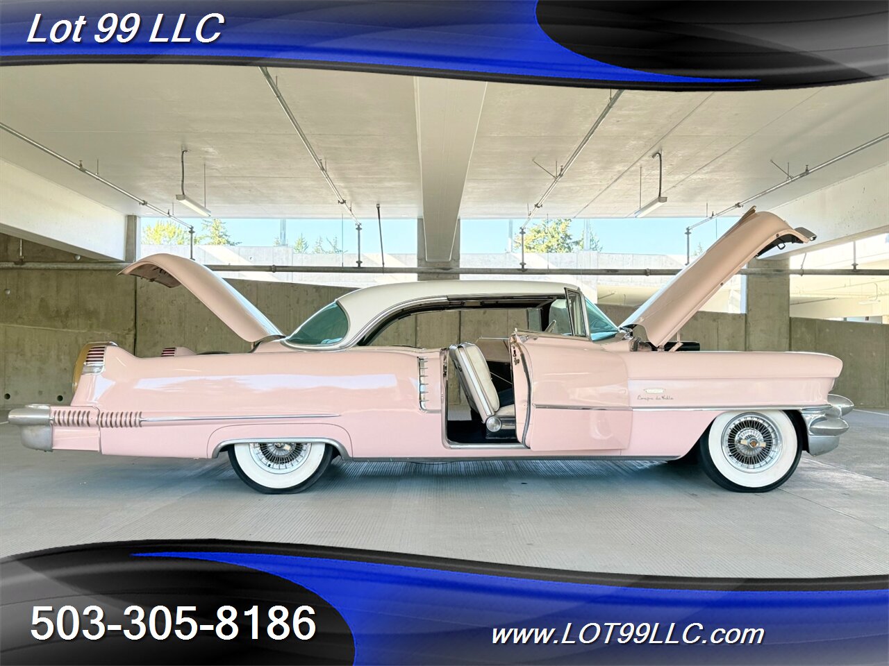 1956 Cadillac Coupe DeVille Factory Power Windows-Seat-Steering Factory Tissue Holder Continental Kit - Photo 19 - Milwaukie, OR 97267