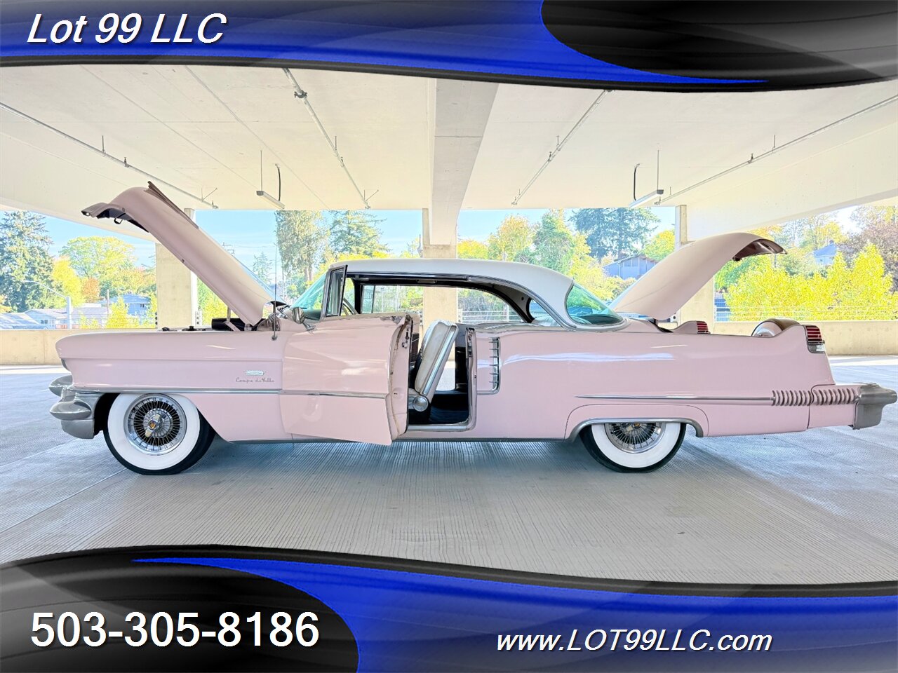 1956 Cadillac Coupe DeVille Factory Power Windows-Seat-Steering Factory Tissue Holder Continental Kit - Photo 18 - Milwaukie, OR 97267
