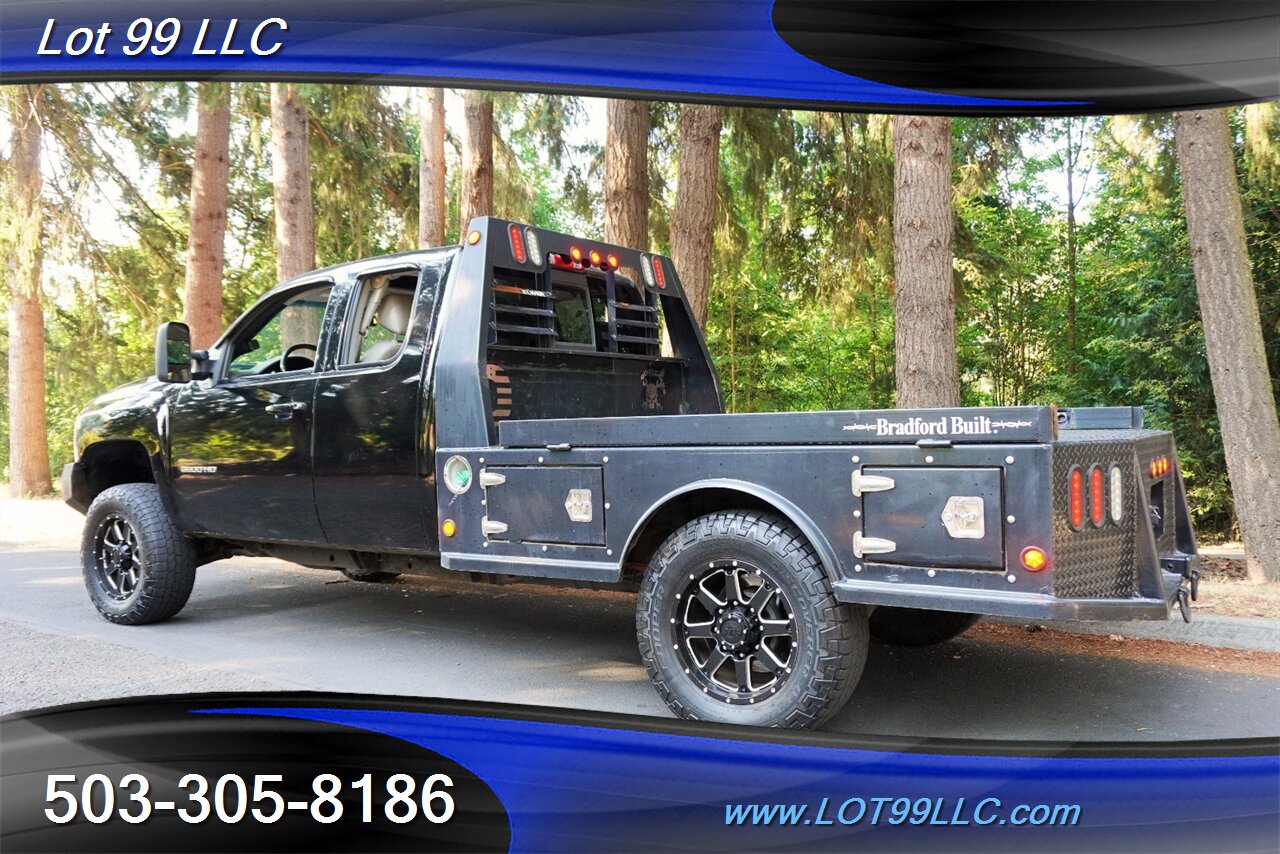 2011 Chevrolet Silverado 3500 HD 4X4 LTZ 6.6L Duramax Diesel Heated Leather Seat  FLAT BED LIFTED Premium Wheels NEW TIRES - Photo 11 - Milwaukie, OR 97267