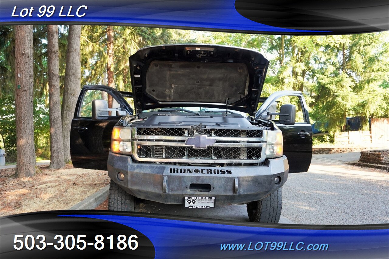 2011 Chevrolet Silverado 3500 HD 4X4 LTZ 6.6L Duramax Diesel Heated Leather Seat  FLAT BED LIFTED Premium Wheels NEW TIRES - Photo 27 - Milwaukie, OR 97267