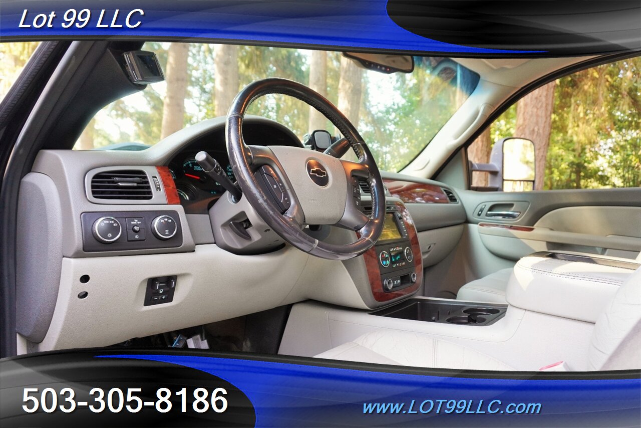2011 Chevrolet Silverado 3500 HD 4X4 LTZ 6.6L Duramax Diesel Heated Leather Seat  FLAT BED LIFTED Premium Wheels NEW TIRES - Photo 13 - Milwaukie, OR 97267
