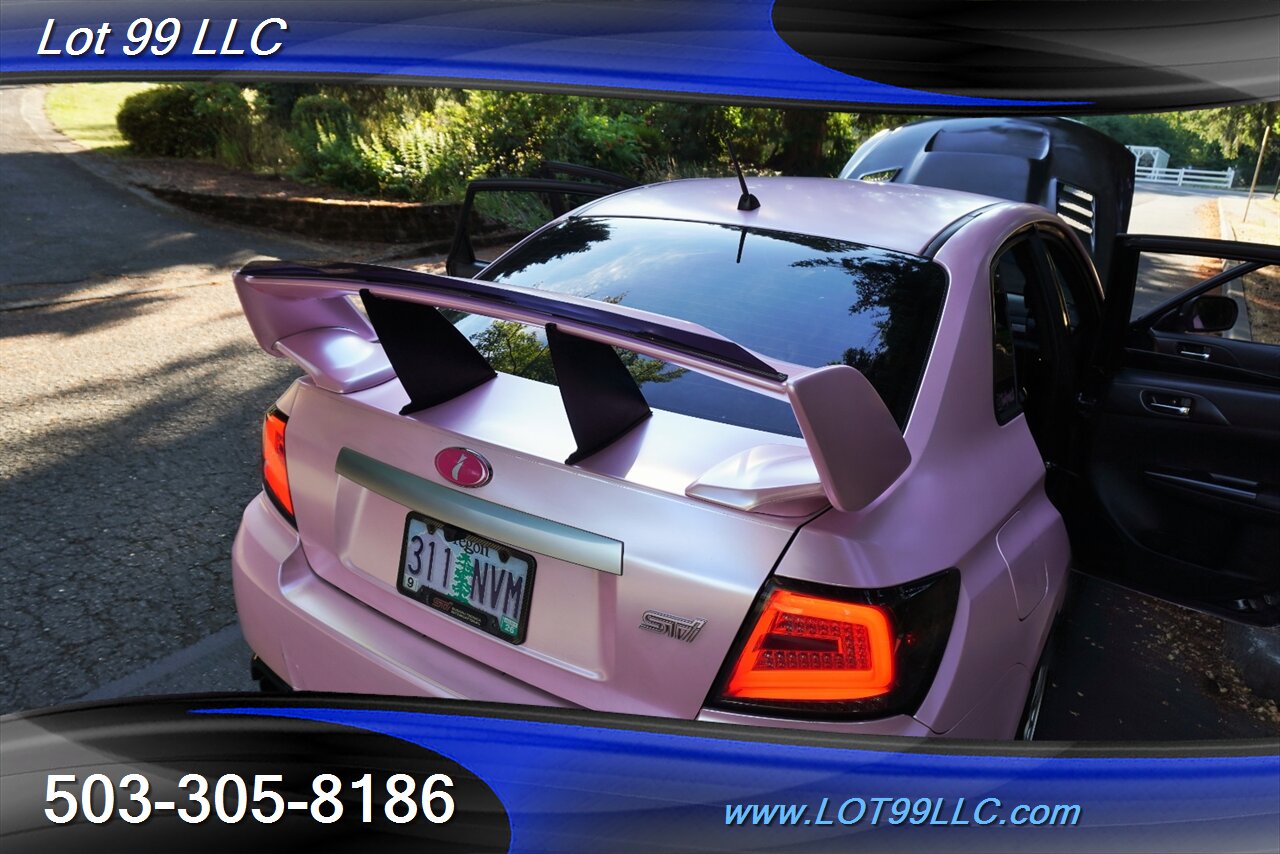 2011 Subaru Impreza WRX STI 2.5L TURBO 6 Speed Manual Premium Wheels Newer Tires LOWERED LED LIGHTS PINK WRAP - Photo 32 - Milwaukie, OR 97267