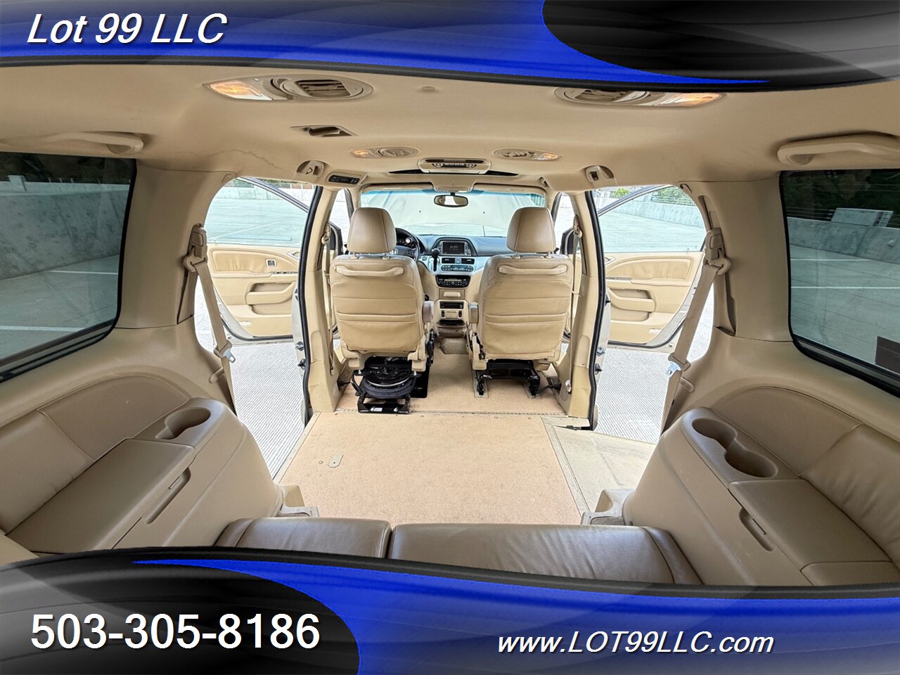2010 Honda Odyssey Touring 131k ** WHEELCHAIR VAN ** Navigation Cam DVD Heated Leather Moon Roof - Photo 59 - Milwaukie, OR 97267