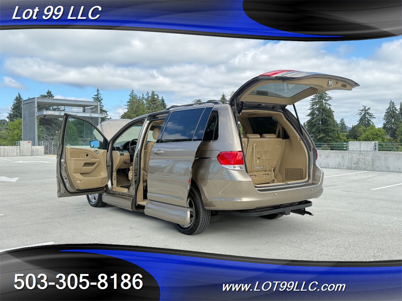 2010 Honda Odyssey Touring 131k ** WHEELCHAIR VAN ** Navigation Cam DVD Heated Leather Moon Roof - Photo 36 - Milwaukie, OR 97267