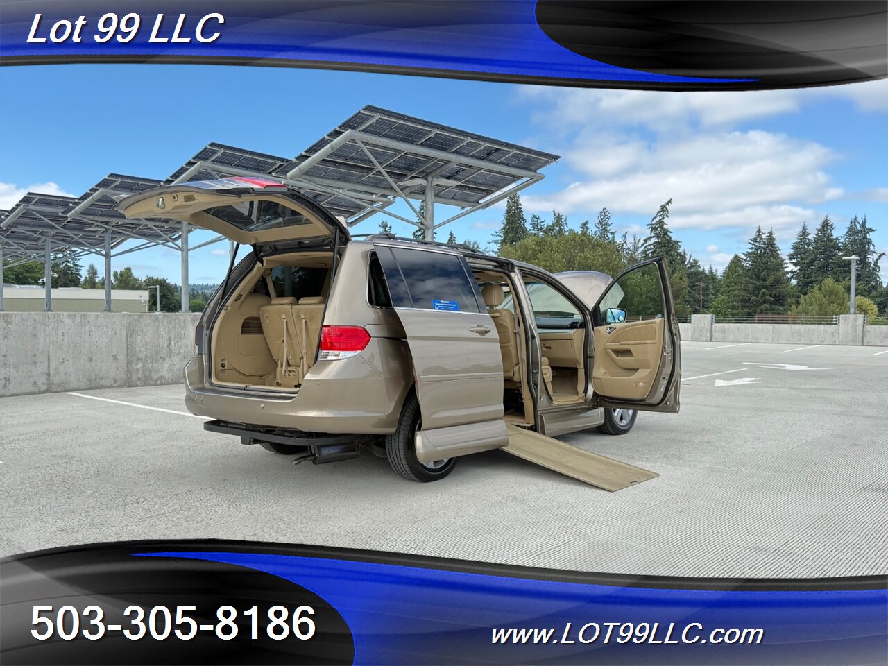 2010 Honda Odyssey Touring 131k ** WHEELCHAIR VAN ** Navigation Cam DVD Heated Leather Moon Roof - Photo 34 - Milwaukie, OR 97267