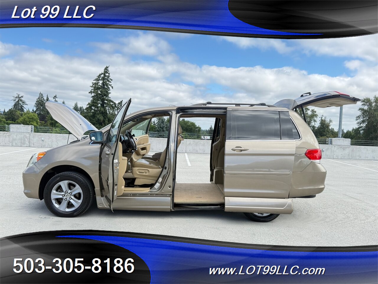 2010 Honda Odyssey Touring 131k ** WHEELCHAIR VAN ** Navigation Cam DVD Heated Leather Moon Roof - Photo 24 - Milwaukie, OR 97267