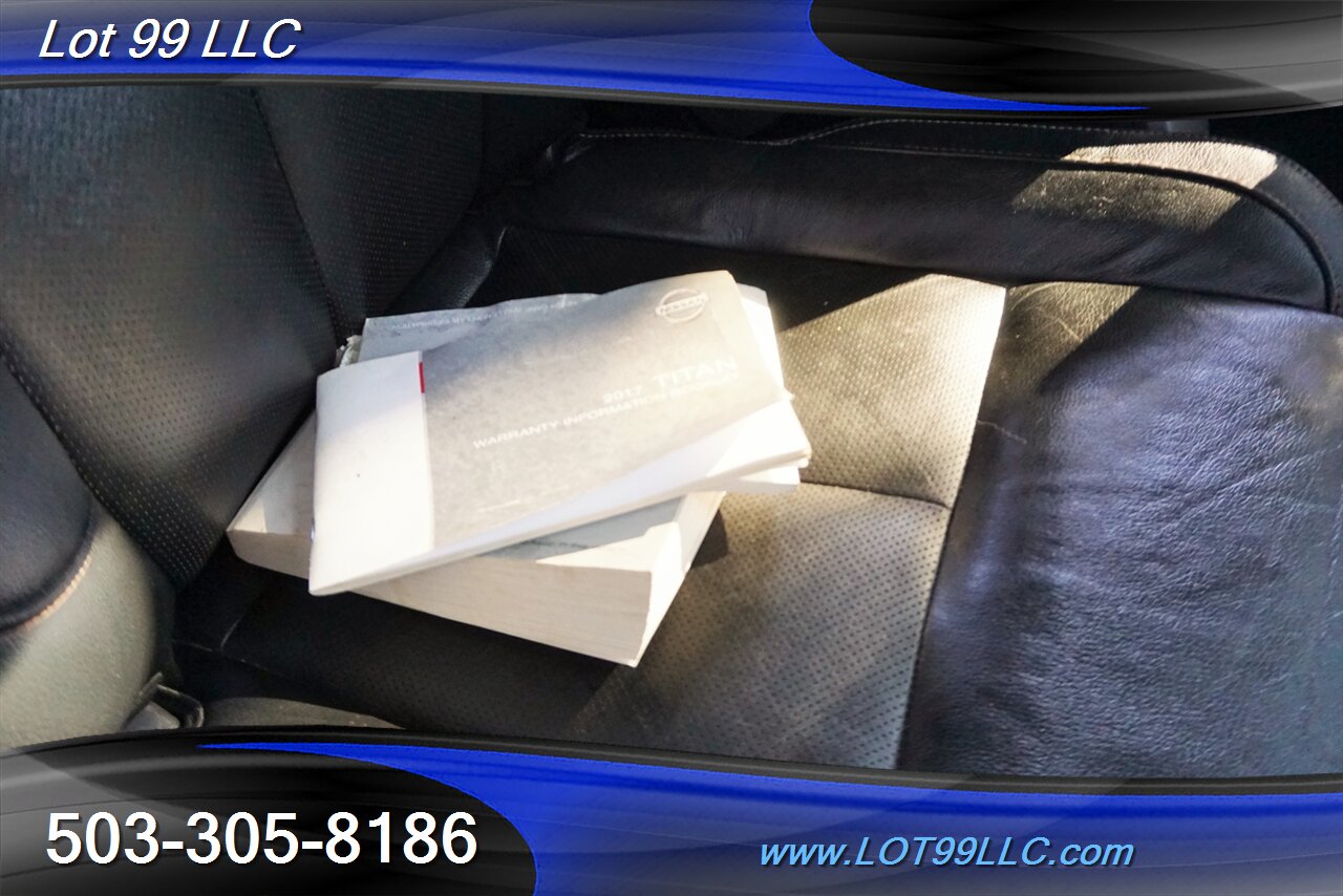 2017 Nissan Titan SL 4X4 V8 5,6L Auto Heated Leather GPS 2 OWNERS - Photo 36 - Milwaukie, OR 97267
