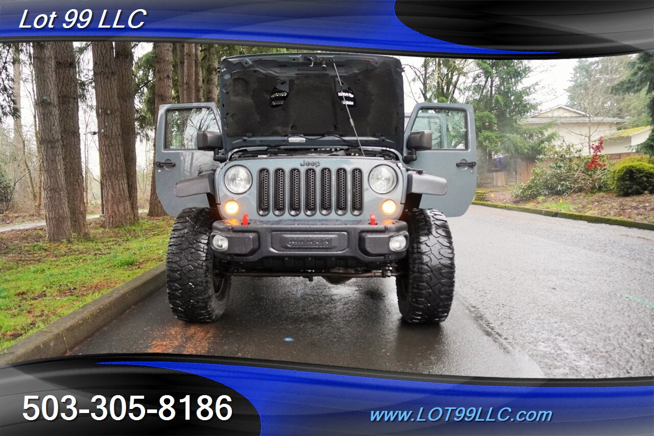2015 Jeep Wrangler 4x4 Unlimited Rubicon HARD ROCK 79K V6 Auto Heated Leather GPS LIFTED Gold Wheels Newer Tires 1 OWNER - Photo 26 - Milwaukie, OR 97267