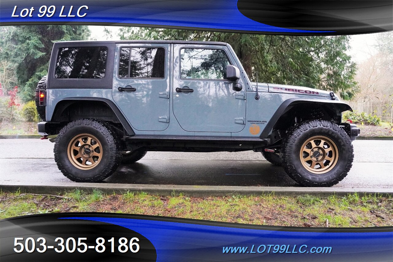 2015 Jeep Wrangler 4x4 Unlimited Rubicon HARD ROCK 79K V6 Auto Heated Leather GPS LIFTED Gold Wheels Newer Tires 1 OWNER - Photo 8 - Milwaukie, OR 97267
