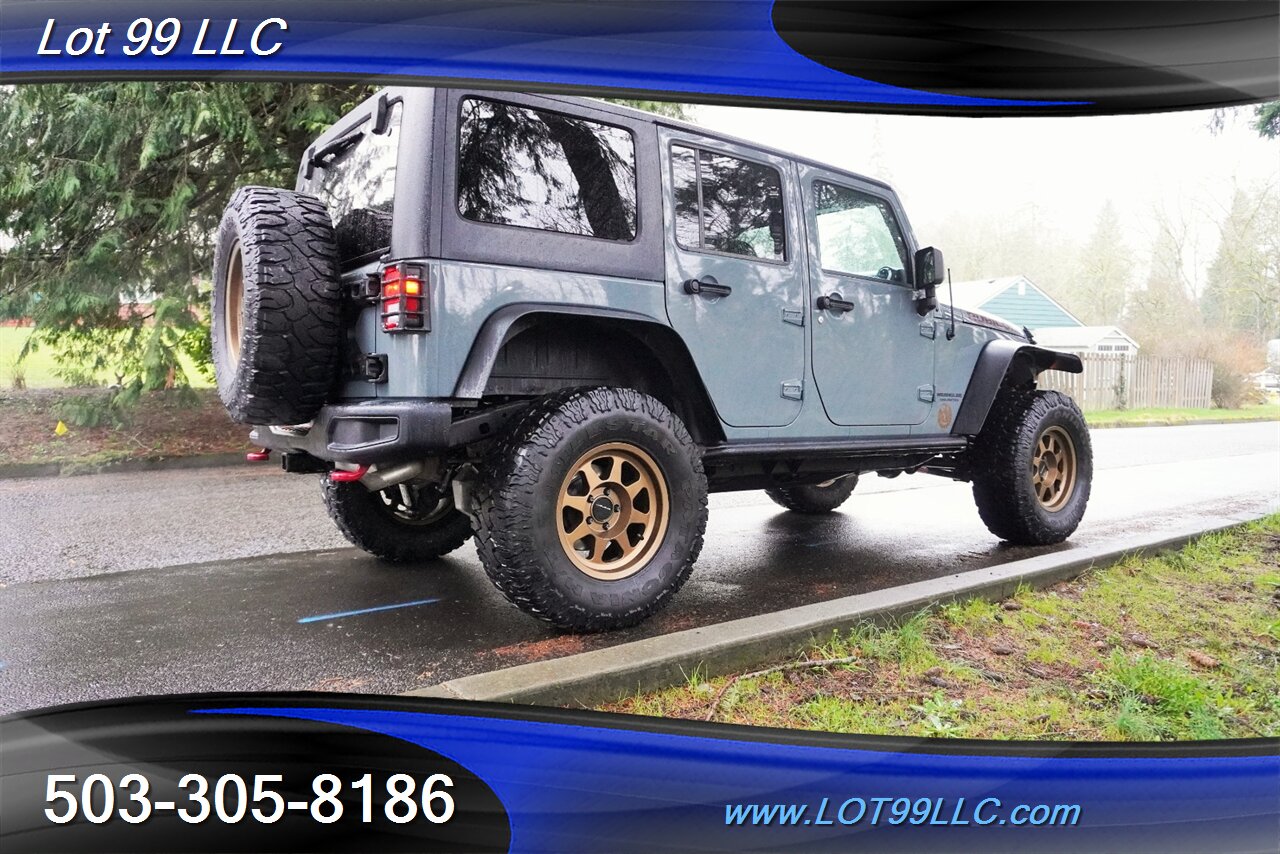 2015 Jeep Wrangler 4x4 Unlimited Rubicon HARD ROCK 79K V6 Auto Heated Leather GPS LIFTED Gold Wheels Newer Tires 1 OWNER - Photo 9 - Milwaukie, OR 97267