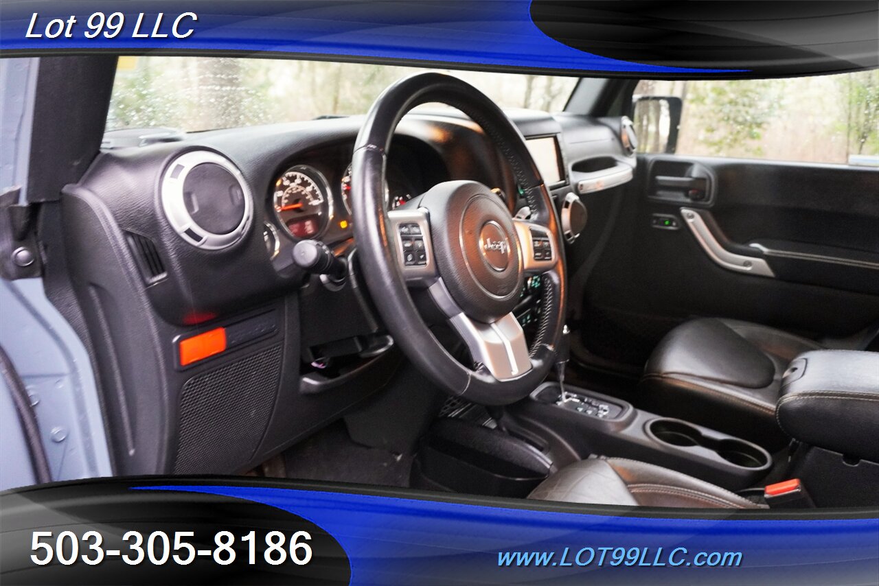 2015 Jeep Wrangler 4x4 Unlimited Rubicon HARD ROCK 79K V6 Auto Heated Leather GPS LIFTED Gold Wheels Newer Tires 1 OWNER - Photo 12 - Milwaukie, OR 97267