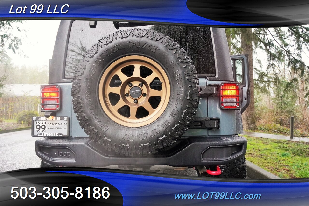 2015 Jeep Wrangler 4x4 Unlimited Rubicon HARD ROCK 79K V6 Auto Heated Leather GPS LIFTED Gold Wheels Newer Tires 1 OWNER - Photo 29 - Milwaukie, OR 97267