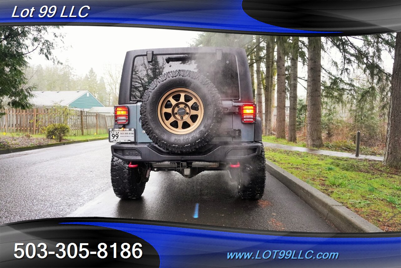 2015 Jeep Wrangler 4x4 Unlimited Rubicon HARD ROCK 79K V6 Auto Heated Leather GPS LIFTED Gold Wheels Newer Tires 1 OWNER - Photo 10 - Milwaukie, OR 97267