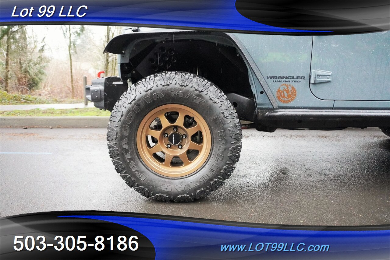 2015 Jeep Wrangler 4x4 Unlimited Rubicon HARD ROCK 79K V6 Auto Heated Leather GPS LIFTED Gold Wheels Newer Tires 1 OWNER - Photo 32 - Milwaukie, OR 97267