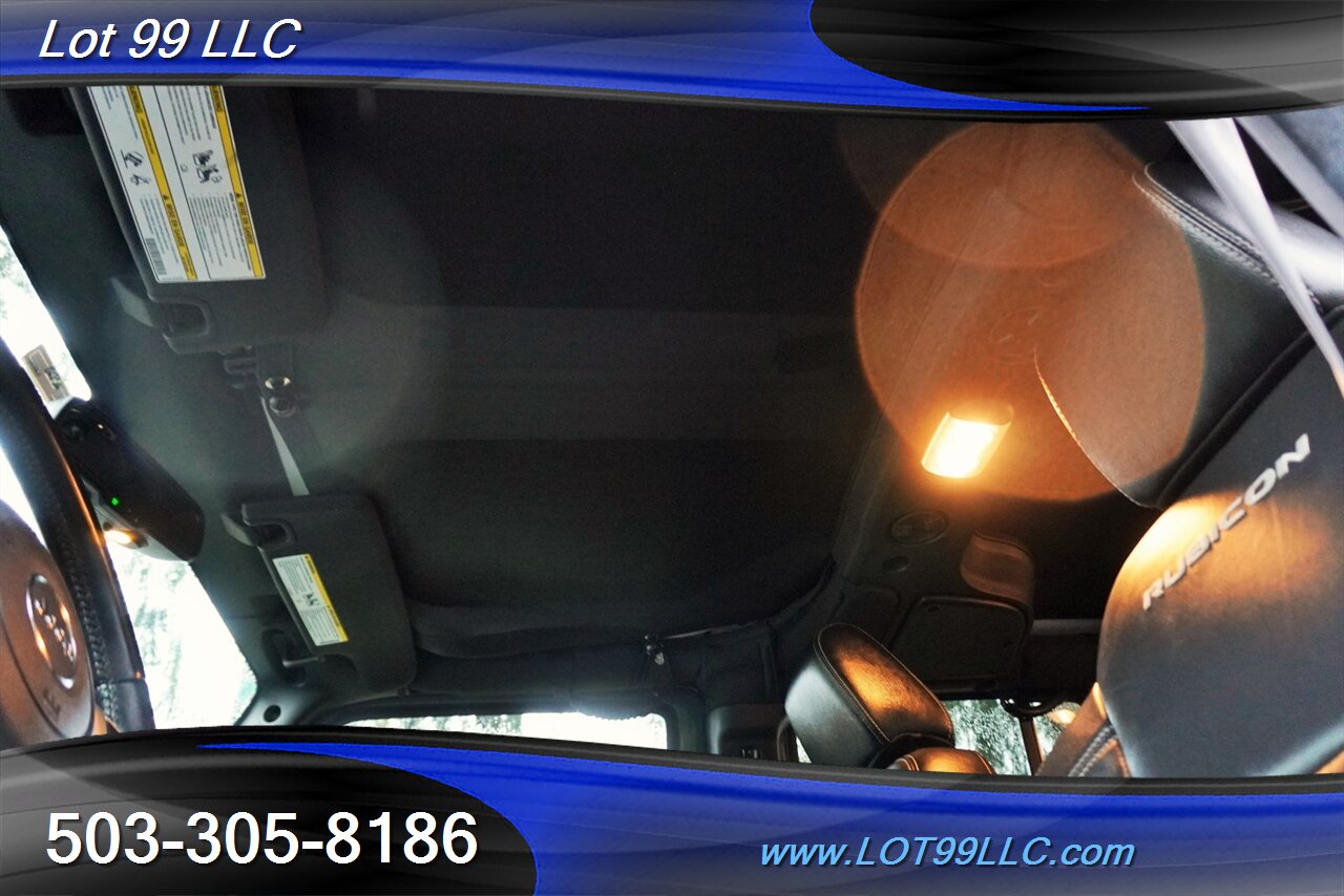 2015 Jeep Wrangler 4x4 Unlimited Rubicon HARD ROCK 79K V6 Auto Heated Leather GPS LIFTED Gold Wheels Newer Tires 1 OWNER - Photo 14 - Milwaukie, OR 97267