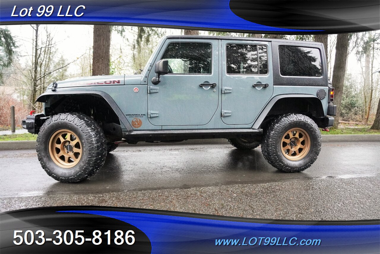 2015 Jeep Wrangler 4x4 Unlimited Rubicon HARD ROCK 79K V6 Auto Heated Leather GPS LIFTED Gold Wheels Newer Tires 1 OWNER - Photo 5 - Milwaukie, OR 97267