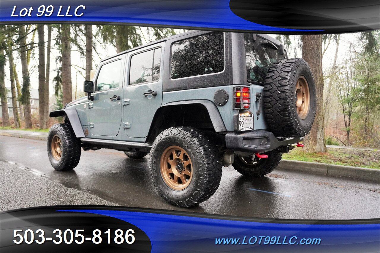 2015 Jeep Wrangler 4x4 Unlimited Rubicon HARD ROCK 79K V6 Auto Heated Leather GPS LIFTED Gold Wheels Newer Tires 1 OWNER - Photo 11 - Milwaukie, OR 97267