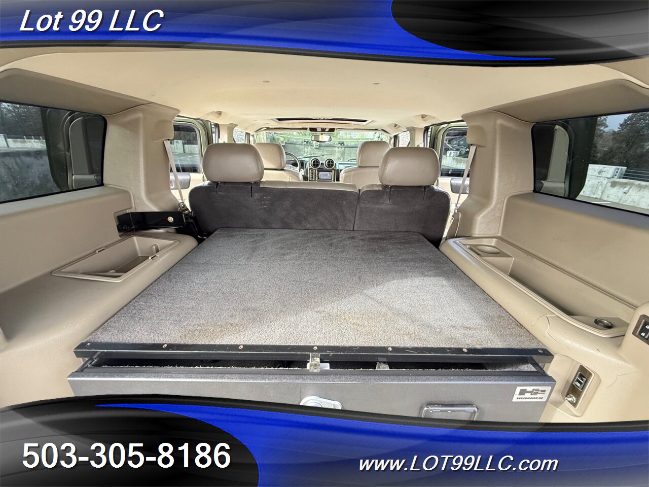 2003 Hummer H2 Lux Series 4x4 * Only 55k Miles * Lifted NEW 37 " 6.0 V8 Tires F&R Heated Leather Moon Roof - Photo 46 - Milwaukie, OR 97267